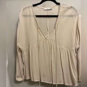 Lush Babydoll Long Sleeve Top